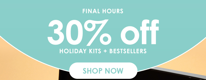 12 Days of Gifting 30% off Holiday Kits + Bestsellers*