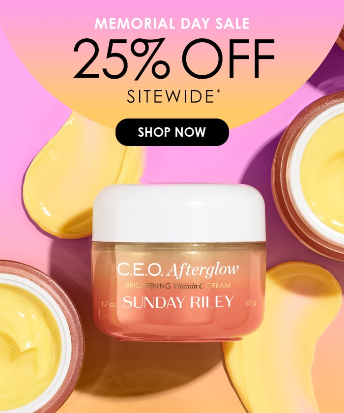 Memorial Day Sale 25%off Sitewide*