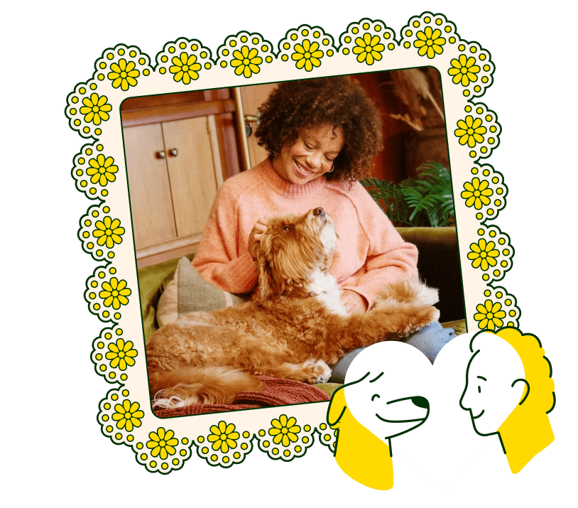 Dog with parent