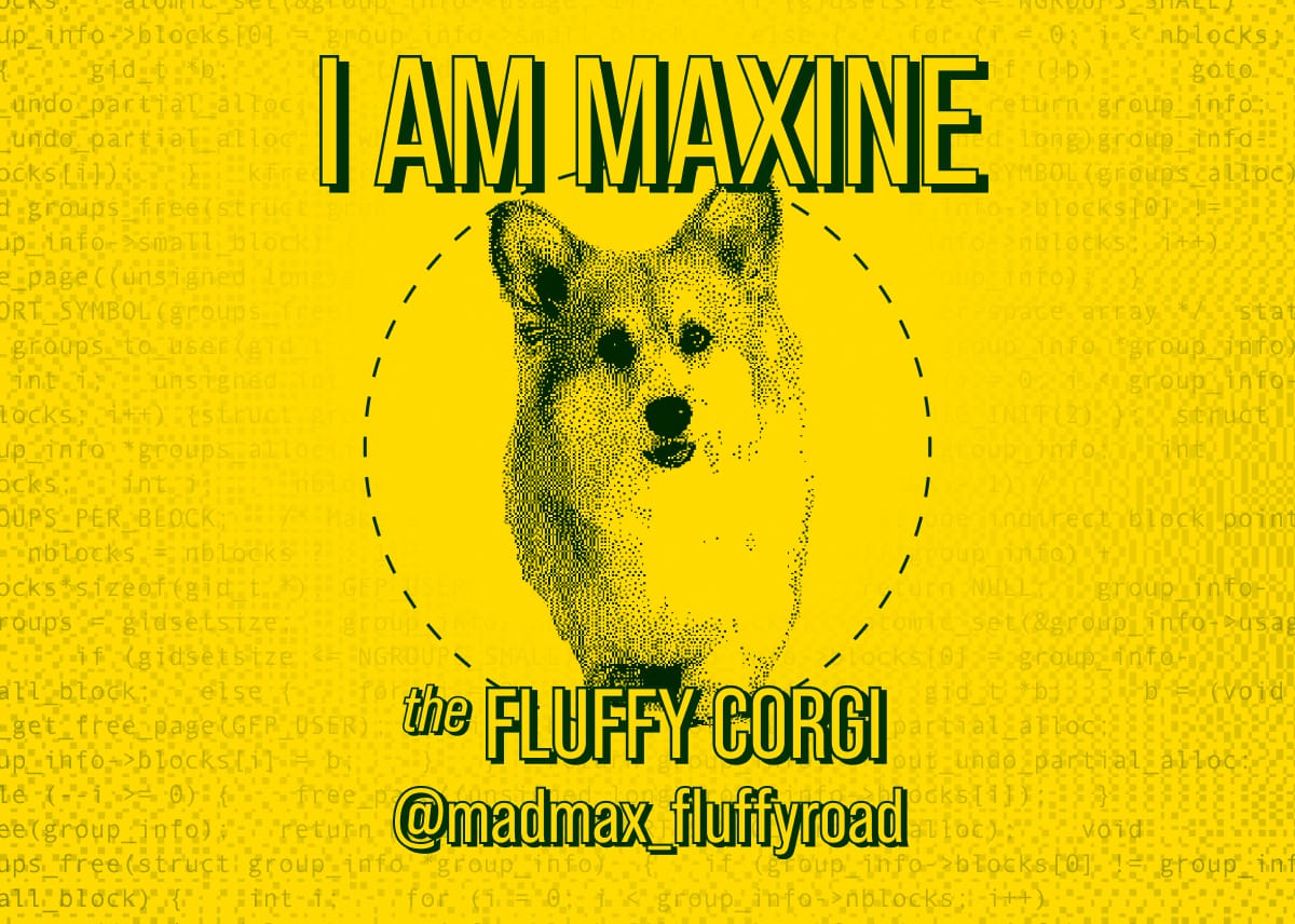 I am Maxine the Fluffy Corgi