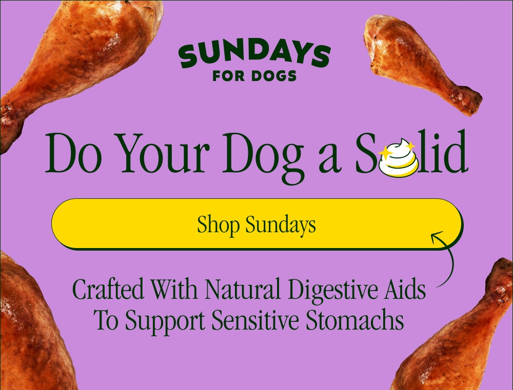 Do Your Dog a So lid Shop Sundays Crafted With Natural Digestive Aids To Support Sensitive Stomachs