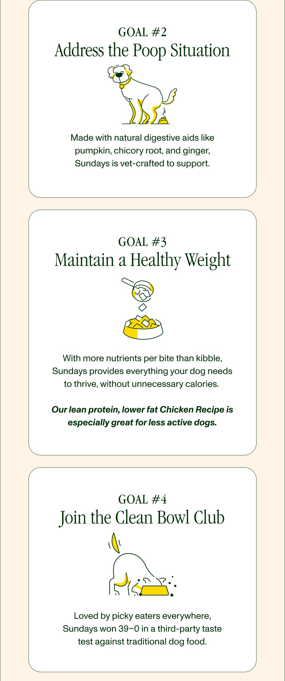 GOAL #2 Address the Poop Situation Made with natural digestive aids like pumpkin, chicory root, a...