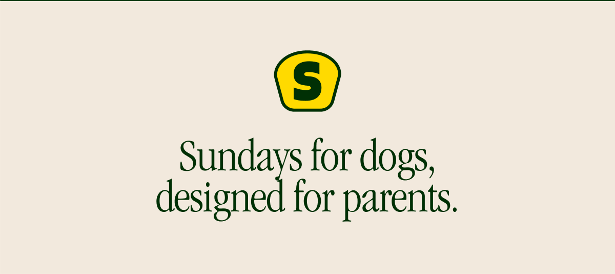 Sundays for dogs, designed for parents.