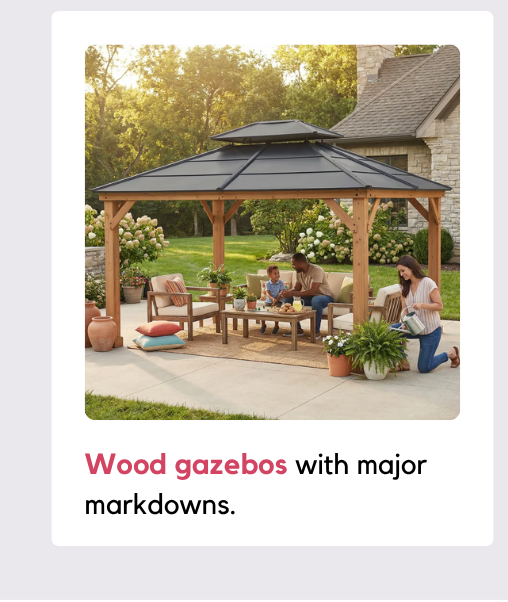 Wooden gazebo