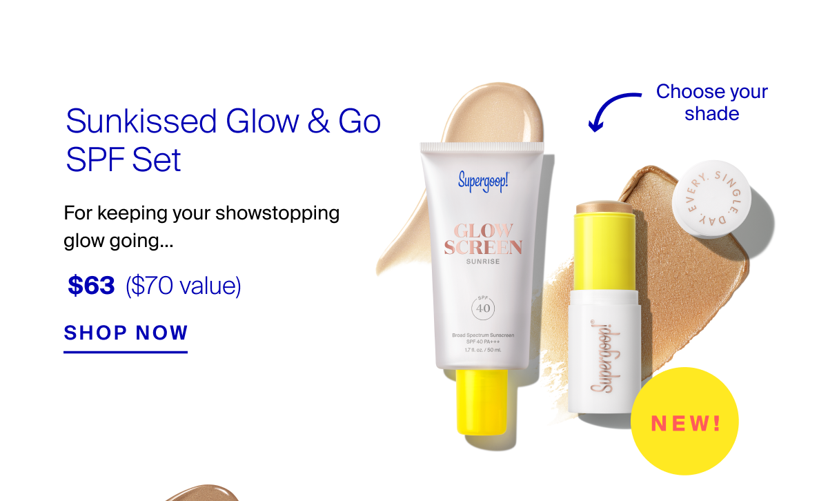Shop Sun-kissed Glow & Go SPF Set