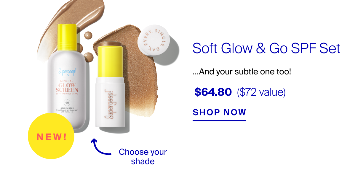 Shop Soft Glow & Go SPF Set