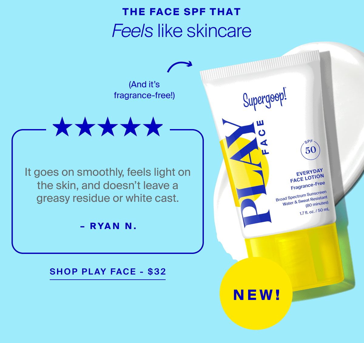 Shop PLAY FACE SPF 50