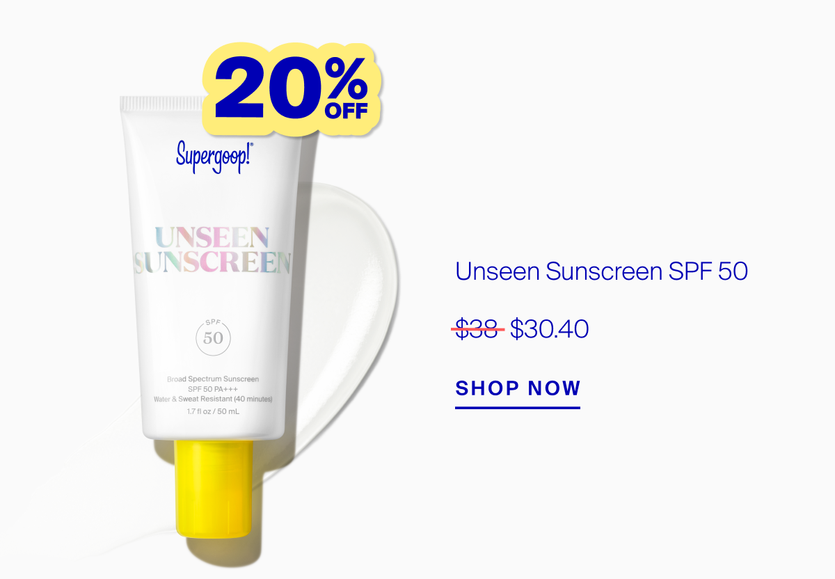 Shop Unseen Sunscreen SPF 50 on sale