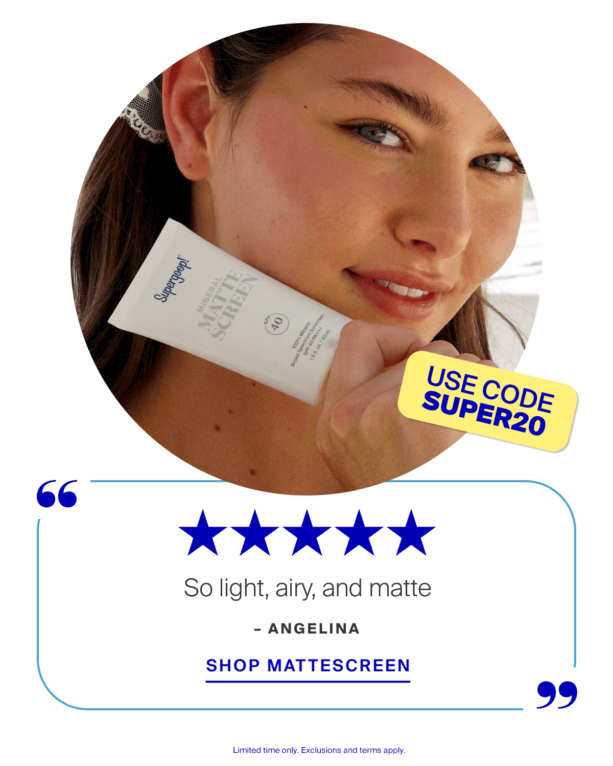 Shop Mattescreen SPF 40