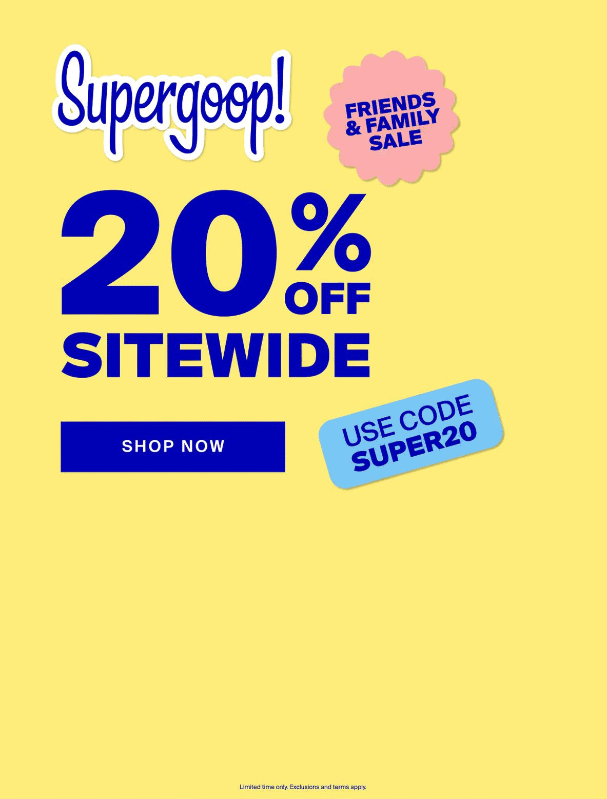 Shop all sunscreen 20% off