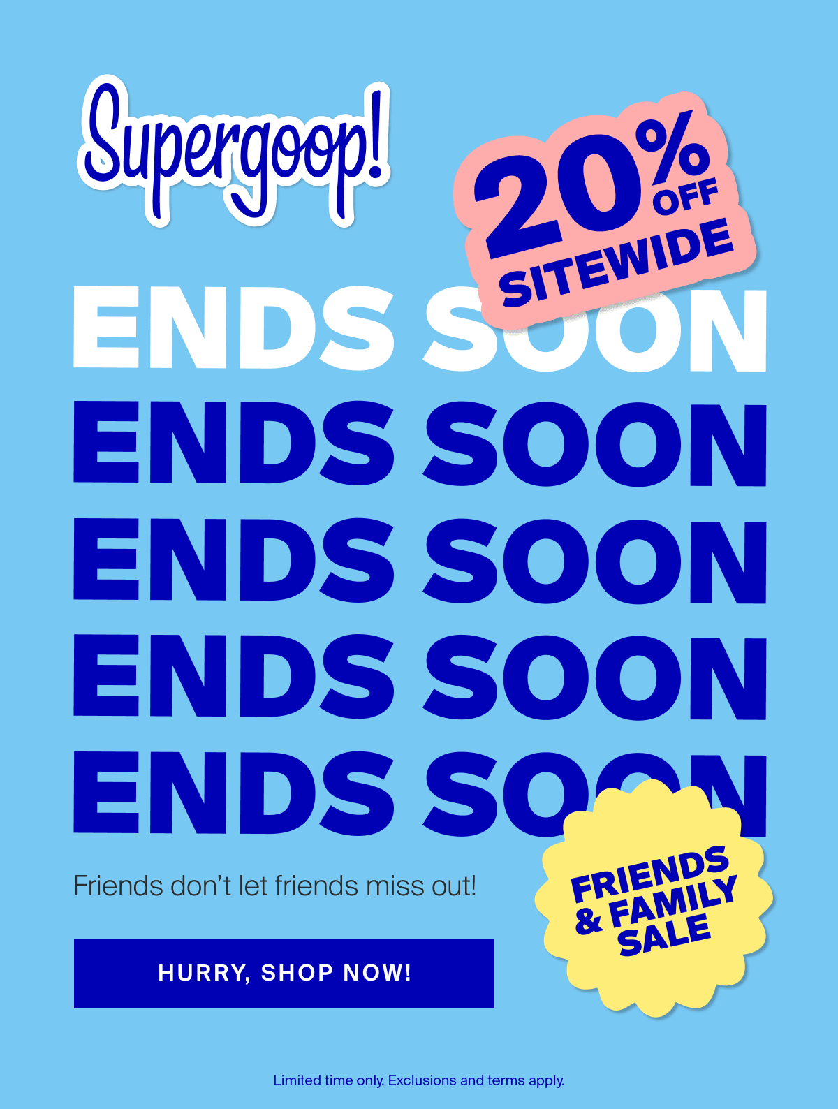 Shop all sunscreen 20% off