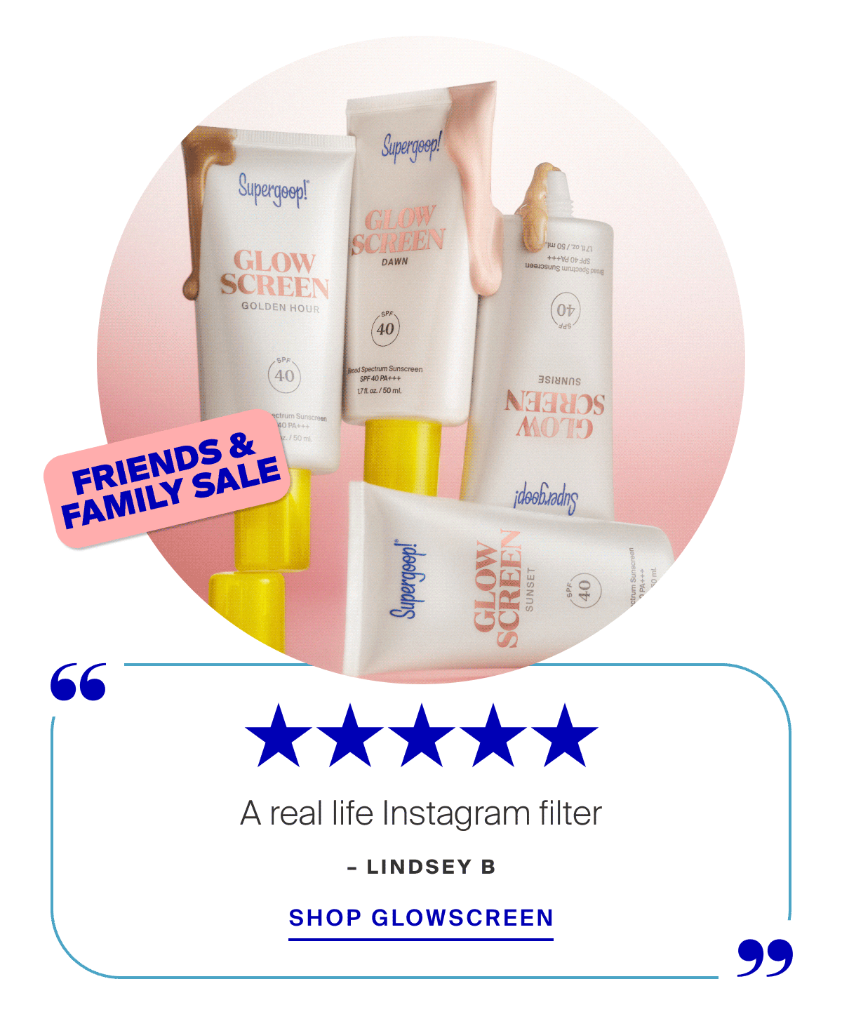 Shop Jumbo Glowscreen SPF 40