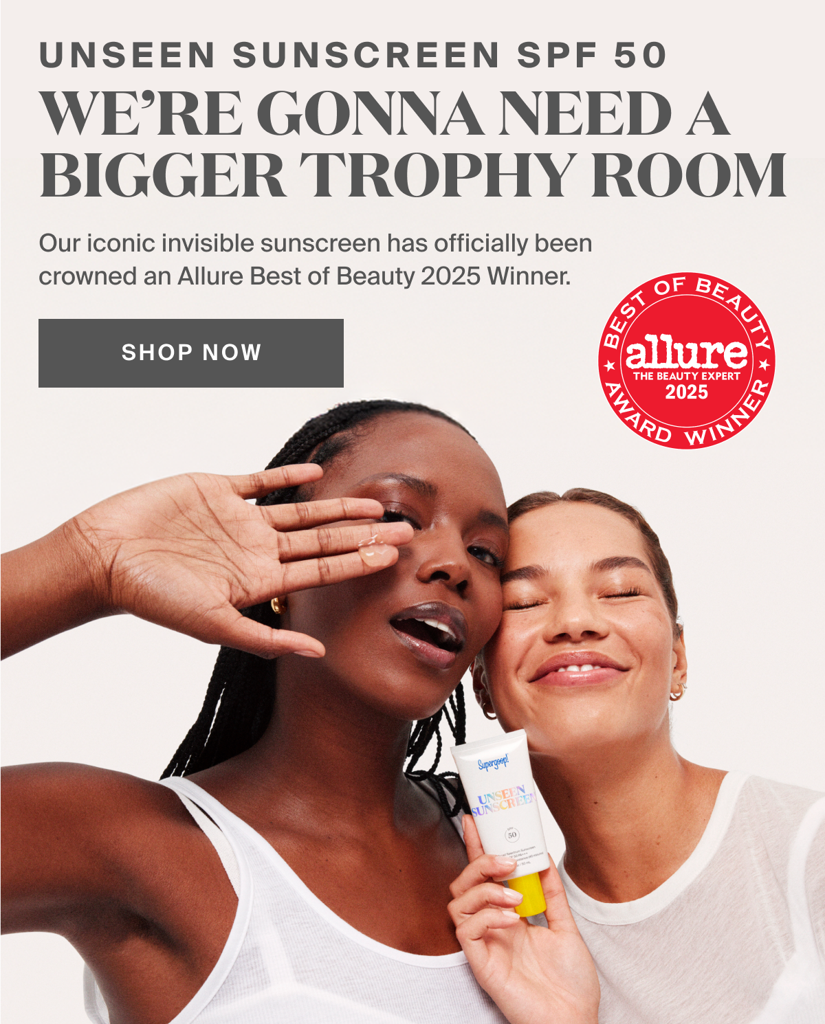 Unseen Sunscreen: Winner of Allure Best of Beauty 2025