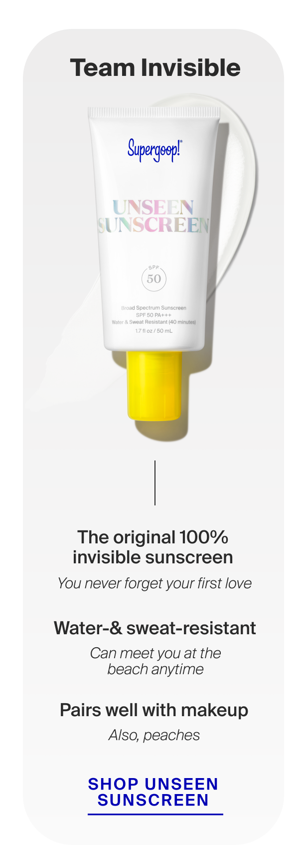 Shop Unseen Sunscreen