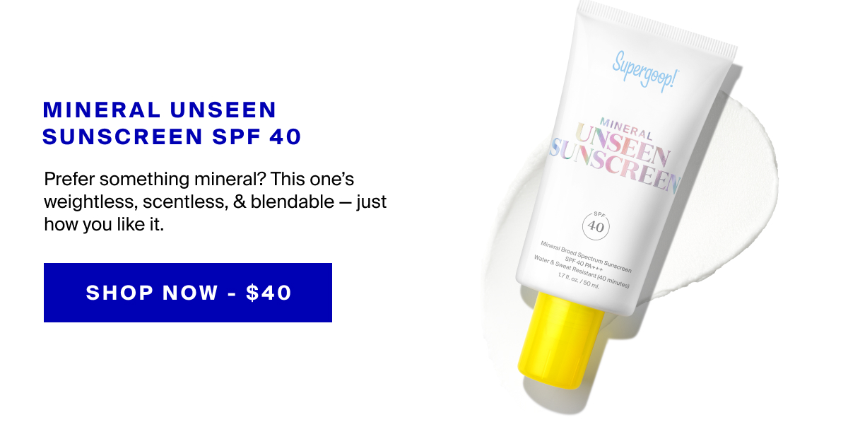 Mineral Unseen Sunscreen