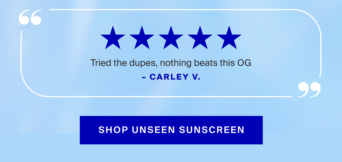 Shop Unseen Sunscreen Collection