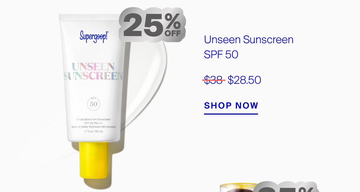 Shop Unseen Sunscreen SPF 50