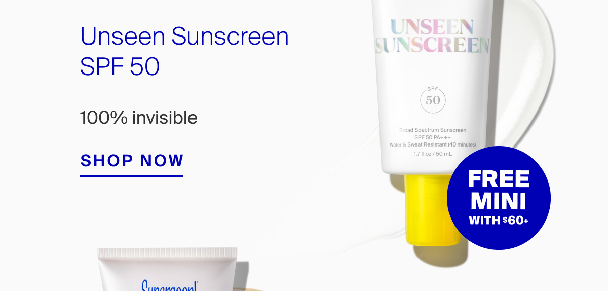 Shop Unseen Sunscreen SPF 50