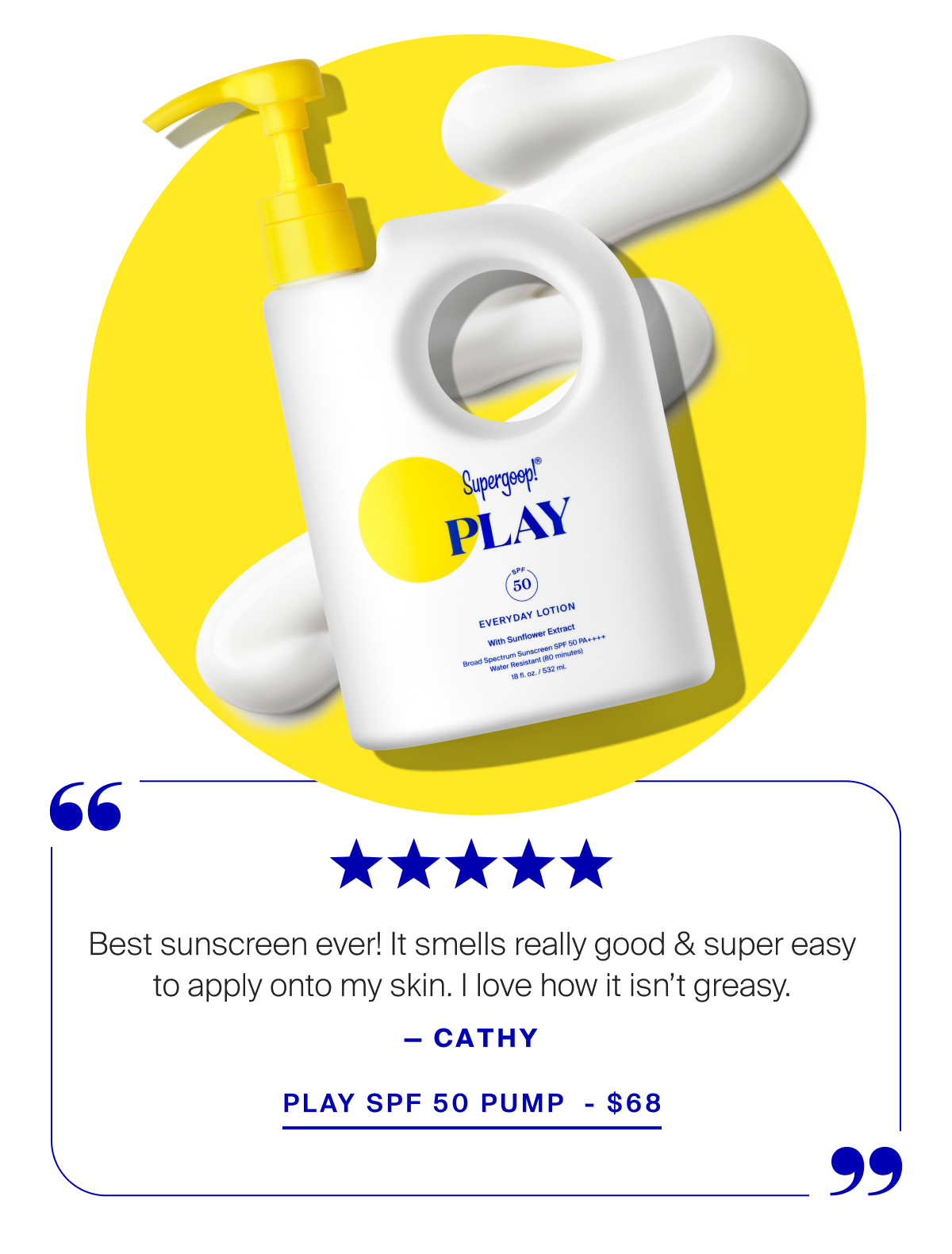 Shop PLAY SPF 50 Pump