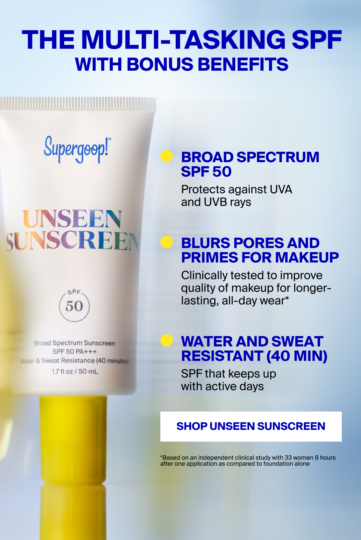 Shop Unseen Sunscreen SPF 50