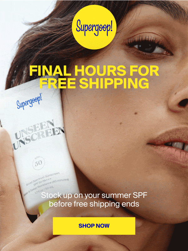 Final Hours for Free Shipping