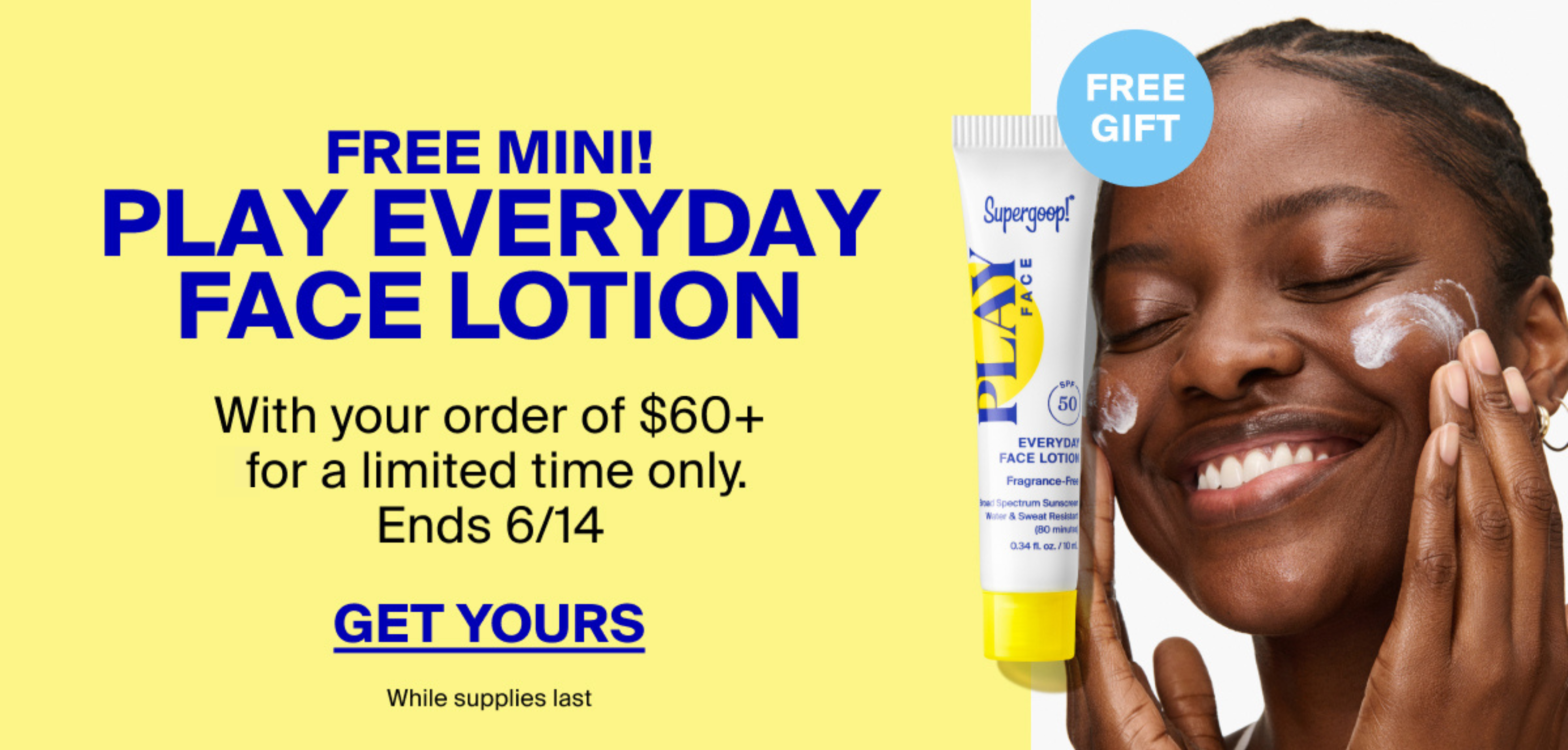 Free Mini PLAY Everyday Face Lotion