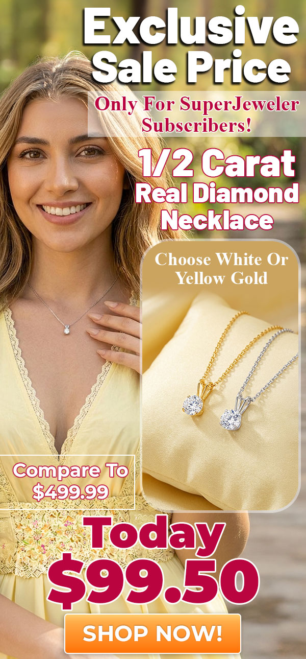 1/2 Carat Real Lab-Grown Diamond Necklace