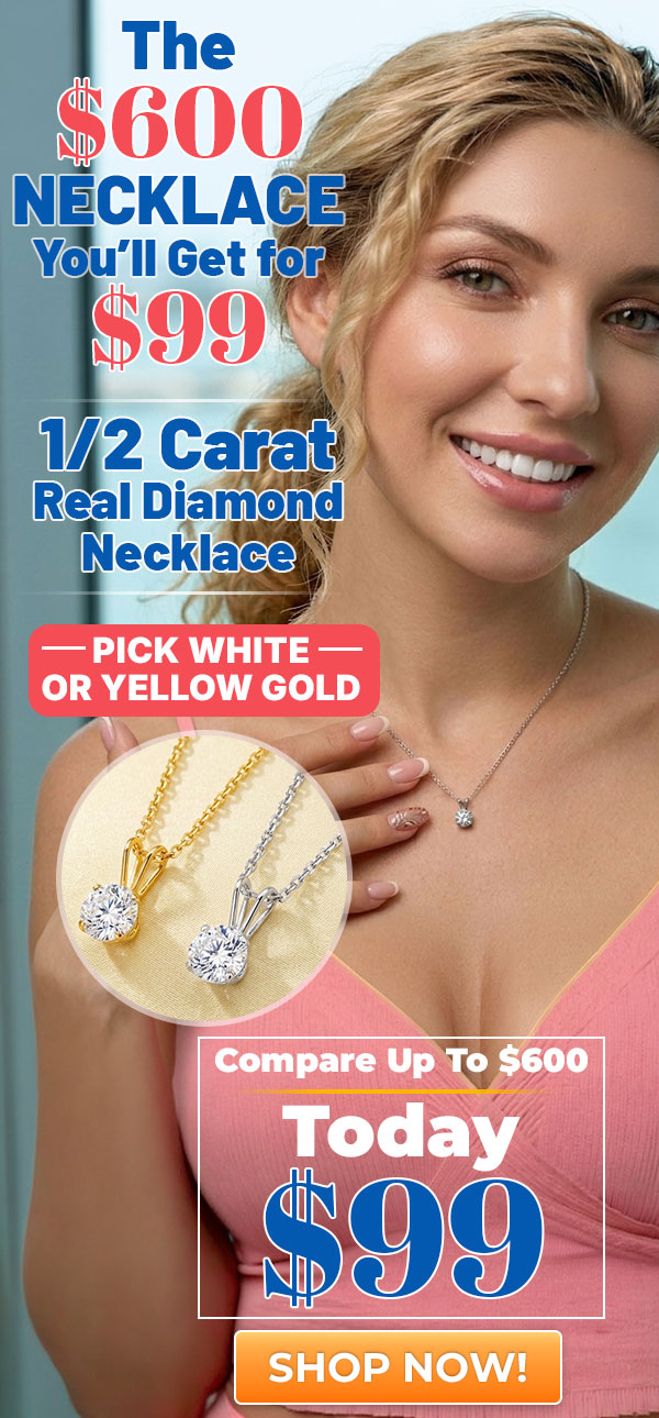 1/2 Carat Real Lab-Grown Diamond Necklace