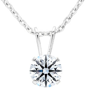1/2 Carat Real Diamond Necklace In 14K White Gold. Amazing Clarity. First Time Offer! Lowest Price Anywhere