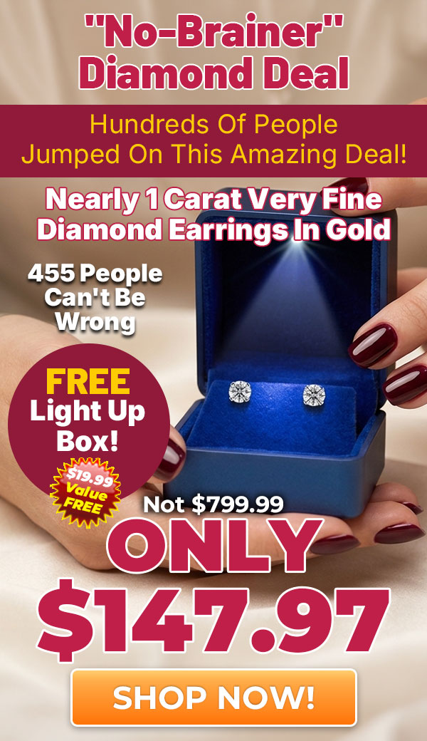 455 People Jumped On These Nearly 1 Carat Diamond Stud Earrings Under $150 (Treat Yourself Or Someone Special)