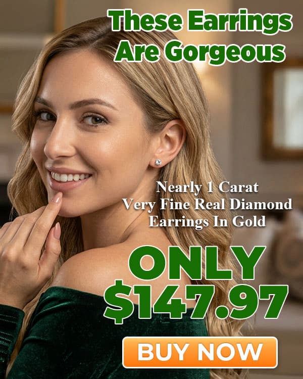 455 People Jumped On These Nearly 1 Carat Diamond Stud Earrings Under $150 (Treat Yourself Or Someone Special)