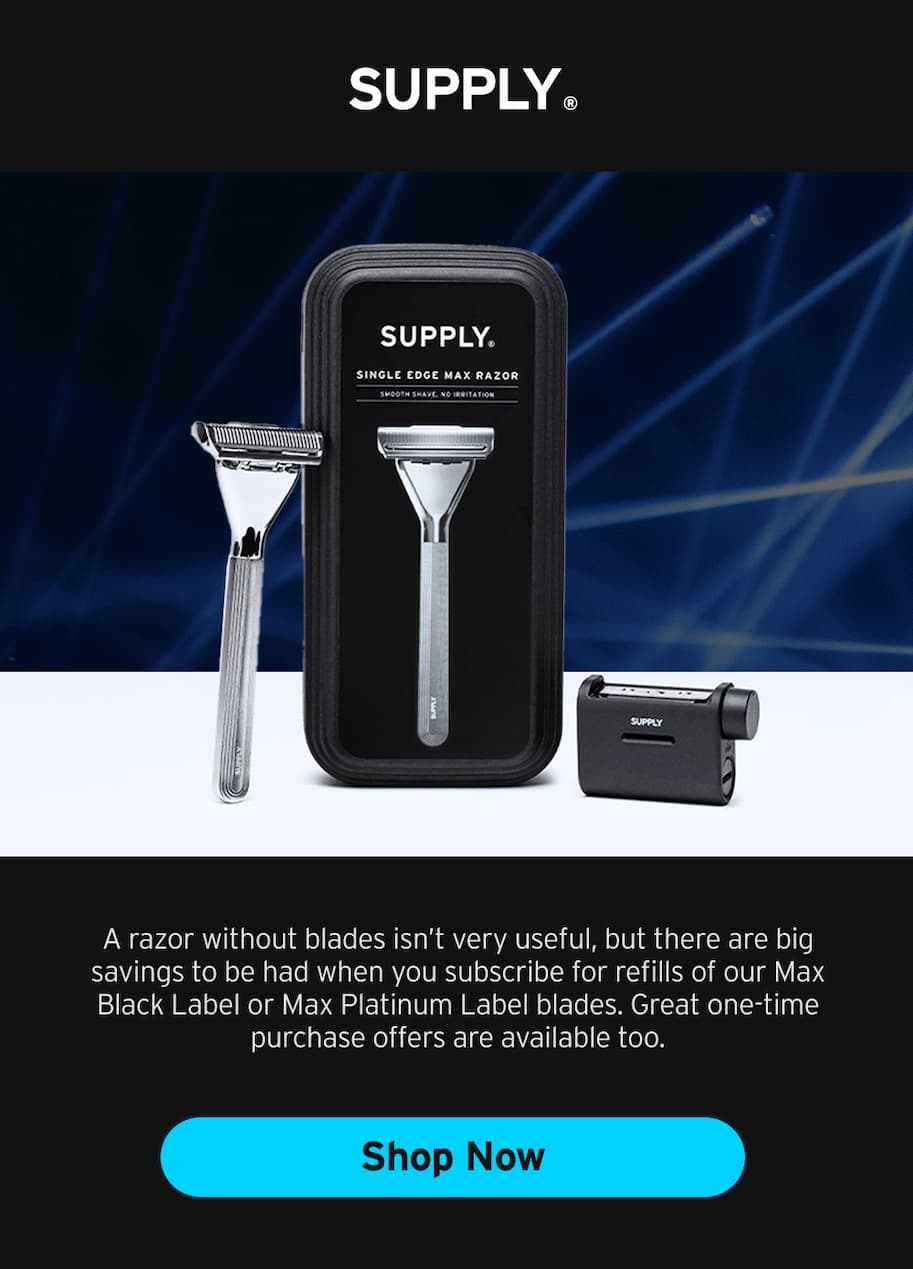 A razor without blades isn't very useful, but there are big savings to be had when you subscribe for refills.