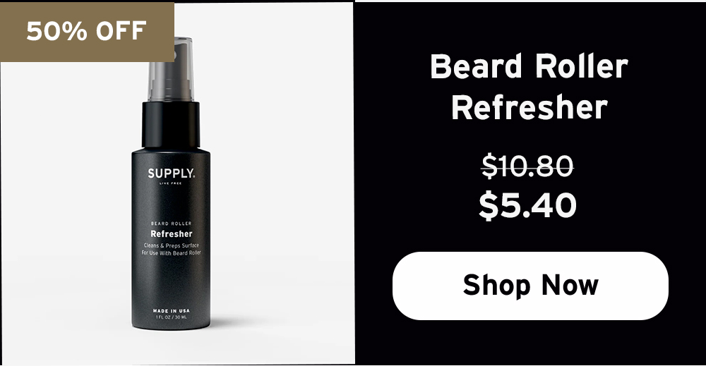 Beard roller refresher