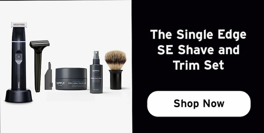 The single edge SE shave and trim set. Shop now. 
