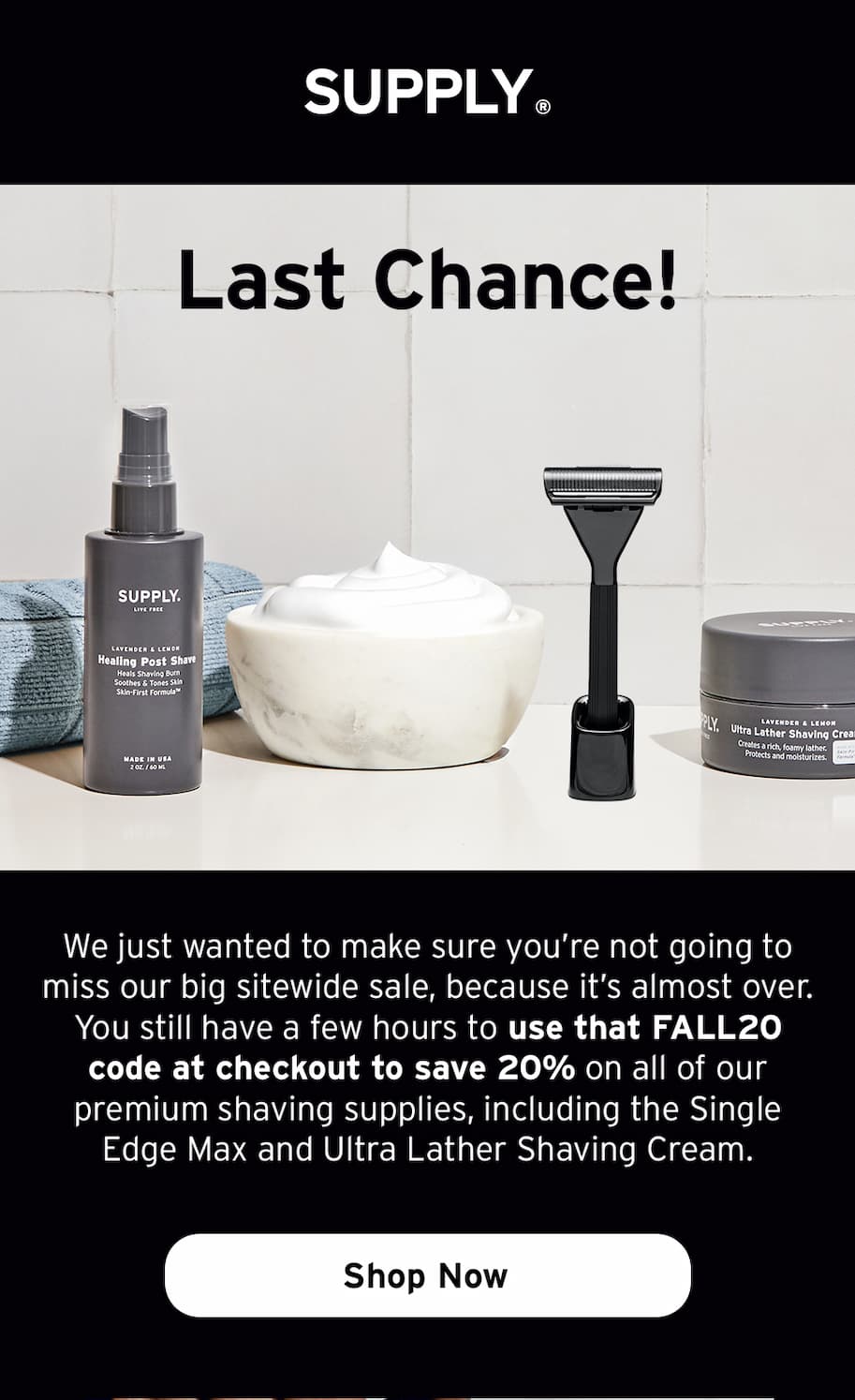 Last chance to save!