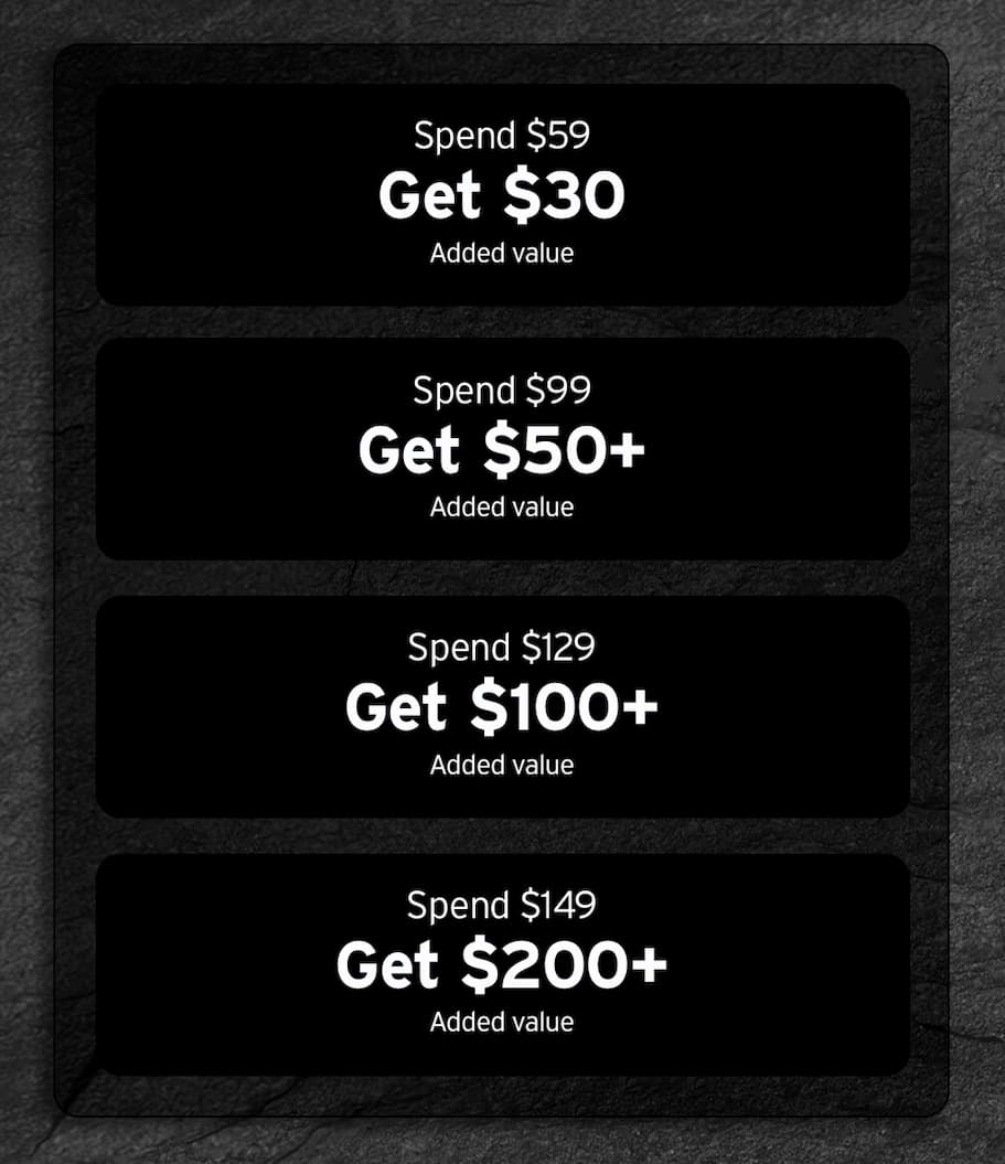 Spend $59, get $30