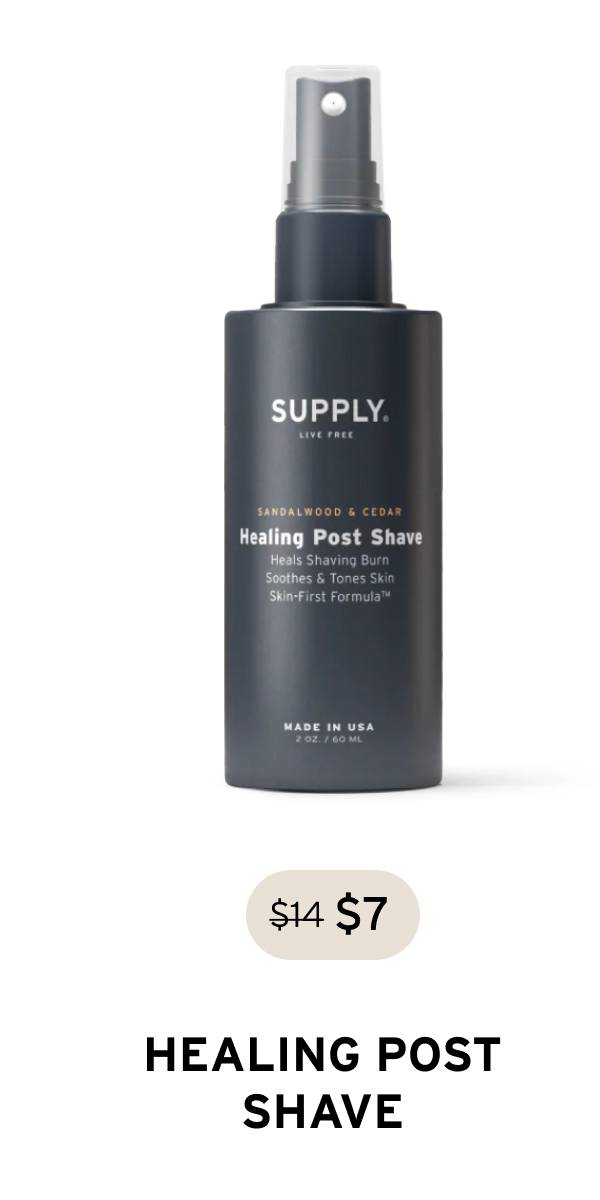 Supply Healing Post Shave price drop from $14 to $7