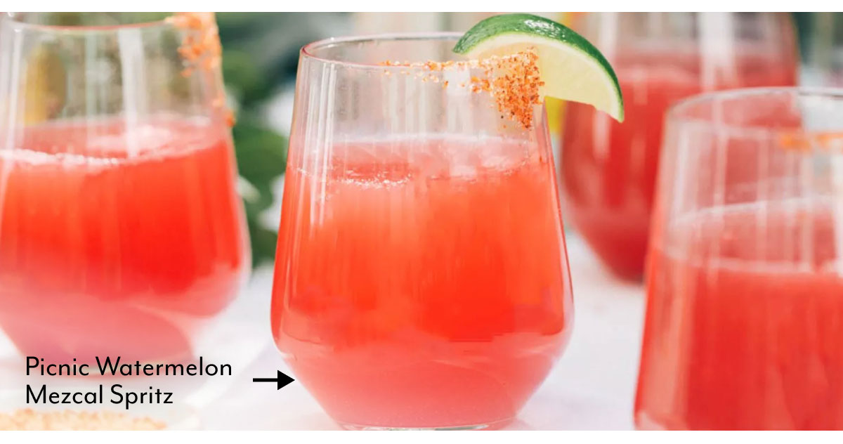 Picnic Watermelon Mezcal Spritz 