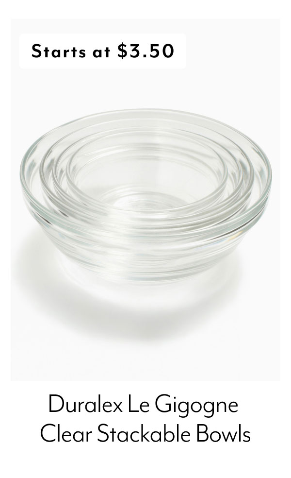 Duralex Le Gigogne Clear Stackable Bowls