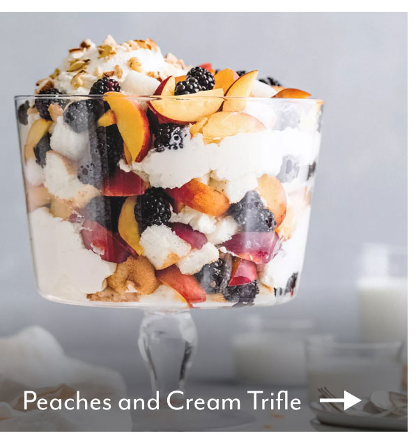 Peaches and Cream Trifle