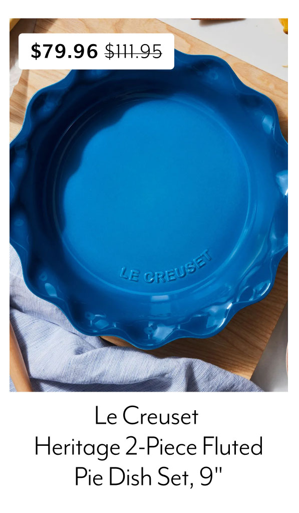 Le Creuset Heritage 2-Piece Fluted Pie Dish Set