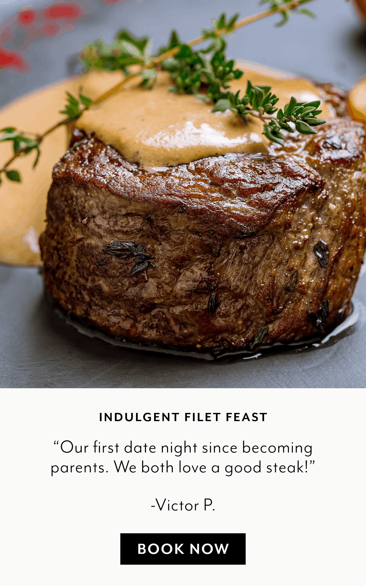 Date Night: Indulgent Filet Feast