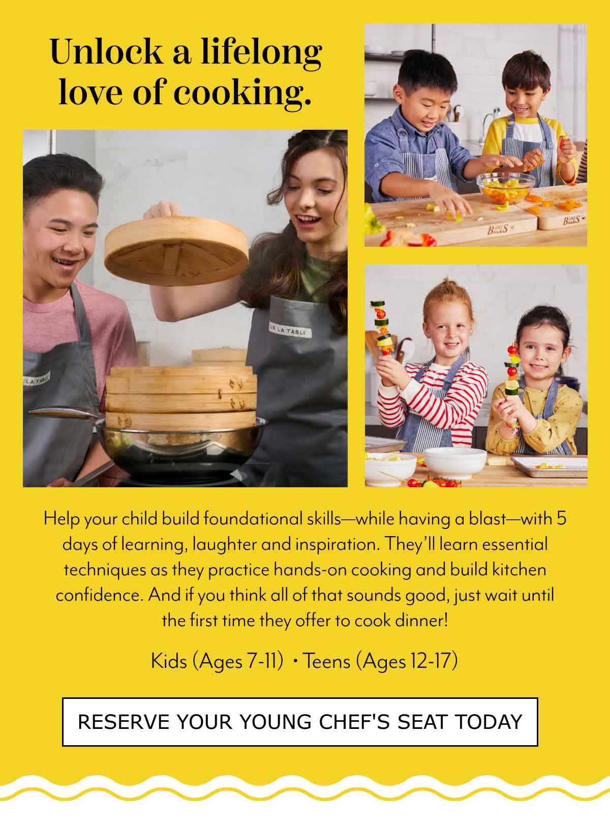 Kids and Teens Summer Cooking Classes