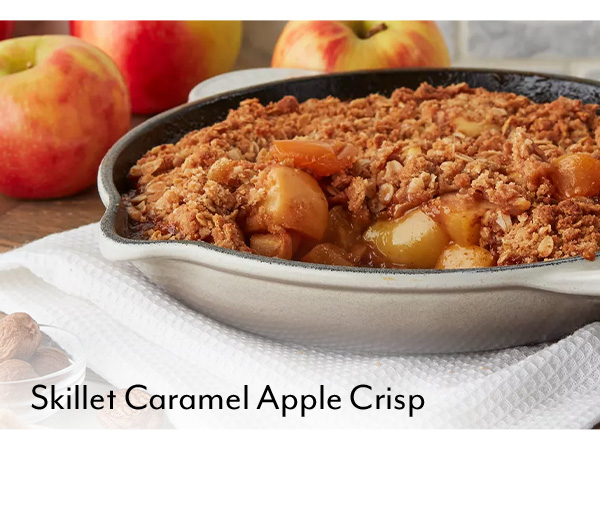 Skillet Caramel Apple Crisp