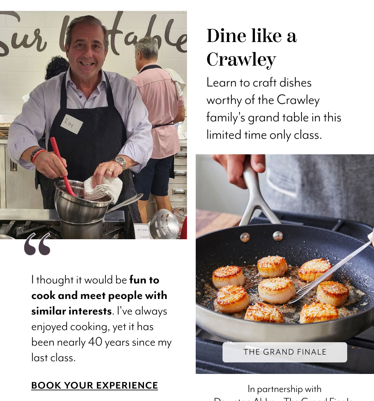 Downton Abbey: The Grand Finale, in partnership with Sur La Table