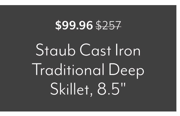Staub Cast Iron Traditional Deep Skillet