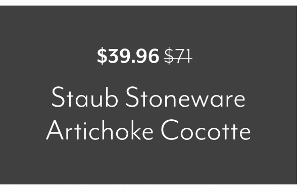 Staub Stoneware Artichoke Cocotte