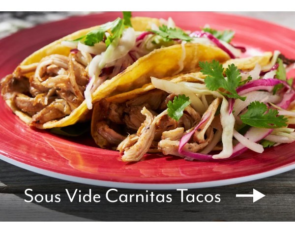 Sous Vide Carnitas Tacos
