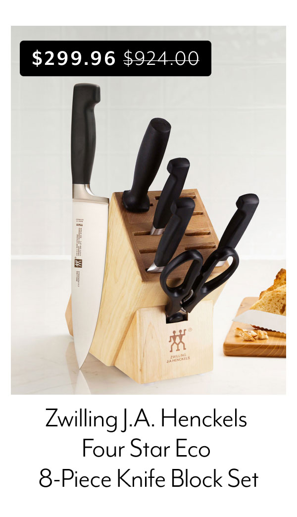Zwilling J.A. Henckels Four Star Eco 8-Piece Knife Block Set