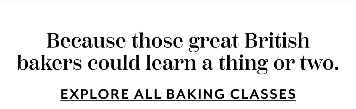 Baking Classes 